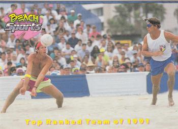1992 Beach Sports #50 1991 Top Winners - Sinjin Smith / Randy Stoklos Front